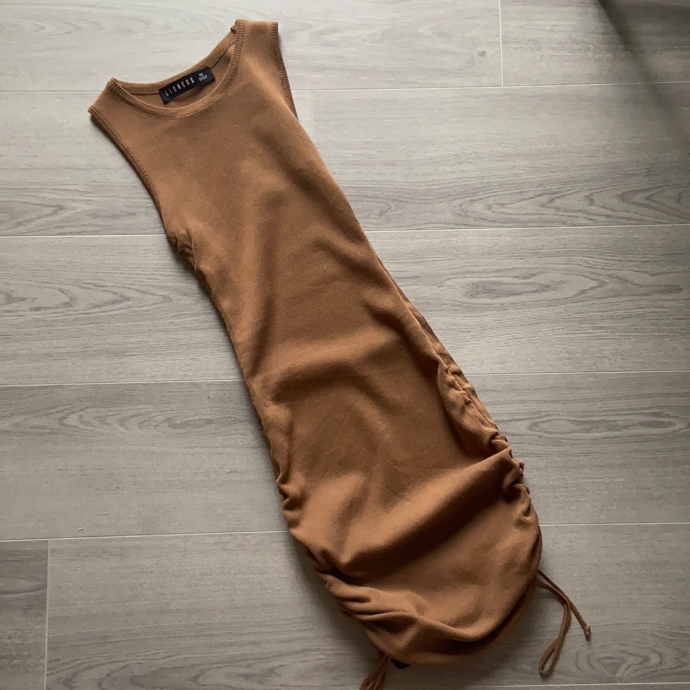 Ruched mini dress